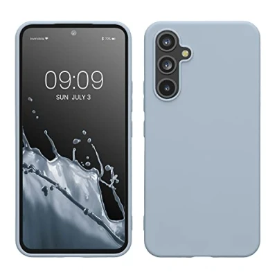 Afbeelding van kwmobile telefoonhoesje geschikt voor Samsung Galaxy A54 5G Hoesje smartphone Back cover in mat lichtblauw