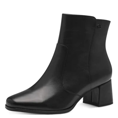Afbeelding van Tamaris Comfort Korte laarzen, Dames, Maat: 40, Black nappa Leer