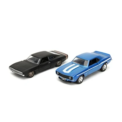 Afbeelding van The Fast and Furious duo pack modelauto 1:32 Chevrolet Camaro + Dodge Charger widebody