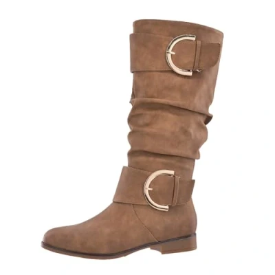 Afbeelding van Elara Chunkyrayan Dameslaarzen met rits, Camel London