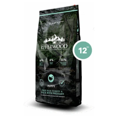 Afbeelding van Riverwood Puppy Kalkoen&amp;Eend Hondenvoer 12 kg