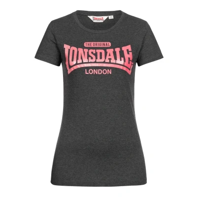 Afbeelding van Lonsdale Tshirt print, Heren, Maat: Medium, Marl black