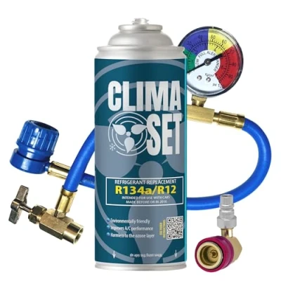 Afbeelding van Clima Set oplading voor gas R134a Auto airconditioning met slang, manometer en adapter HP/LP auto&#039;s van 1995 2016 airconditioningset