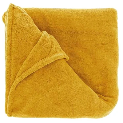 Afbeelding van Unique Living Plaid Claudi 130x160cm Honey