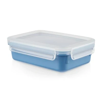 Afbeelding van Tefal Masterseal Colour Edition N1012510 Voedselbewaardoos, 0,8 l, BPA vrij, rechthoekig, 100% luchtdicht, vaatwasmachinebestendig en magnetronbestendig, blauw