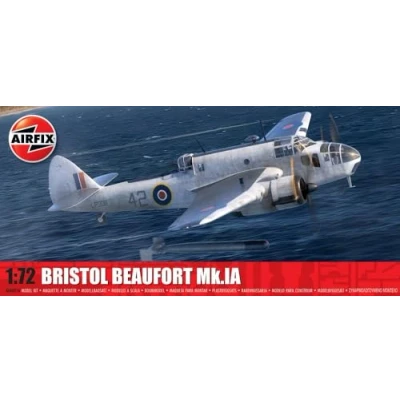 Afbeelding van 1:72 Airfix 04021A Bristol Beaufort Mk.IA Propeller Vliegtuig Plastic Modelbouwpakket