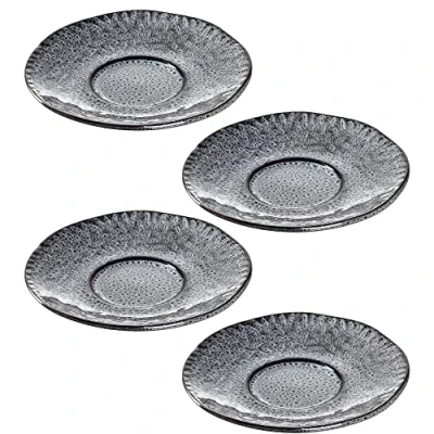Afbeelding van LEONARDO HOME Matera 018590 onderzetters van keramiek, 15 cm, antraciet, 4 stuks