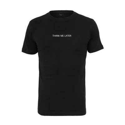 Afbeelding van Mister Tee Thank ME Later Tshirt print, Heren, Maat: Large, Black