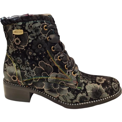 Afbeelding van Laura VITA Veterboots, Dames, Maat: 40, Acier Leer