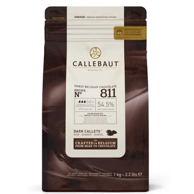 Afbeelding van Callebaut Chocolade Callets Puur (811) 1kg