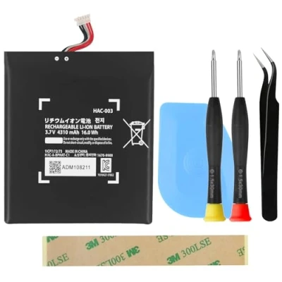 Afbeelding van OnlyTech Vervanging HAC 003 batterij voor Nintendo Switch 001 en OLED met gereedschapsset