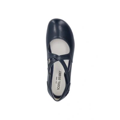 Afbeelding van Josef Seibel Ballerina&#039;s met enkelbandjes, Dames, Maat: 43, Ocean Schoenen
