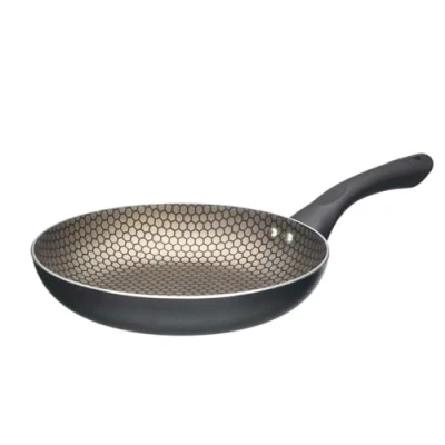 Afbeelding van Antiaanbakpan Kinvara 9 Zwart Aluminium Bakeliet 22 cm Inductie