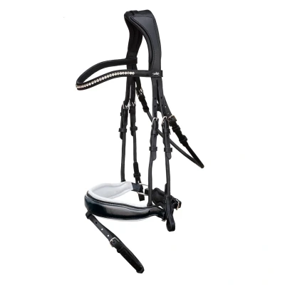 Image de Schockemöhle Bride Premium sports Malibu Noir/Patent/Argent Full