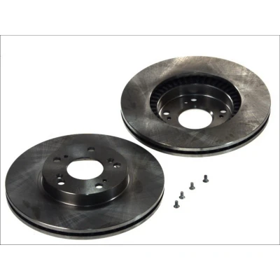 Afbeelding van DELPHI BG3720 Remschijf 282 23 5 Geventileerd Geolied Semi finished Zonder wiellager, ABS sensorring HONDA: CIVIC 7 Hatchback, FR V