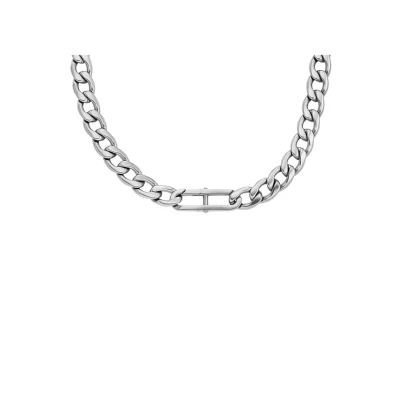 Afbeelding van Fossil heren Heritage ketting JF04769040 in de kleur Zilver