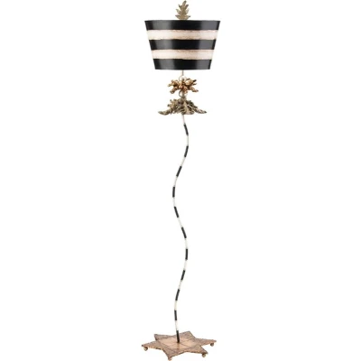 Afbeelding van Flambeau Staande LED Lamp South Beach 1X E27 Max 60W Black, Putty &amp; Gold Leaf