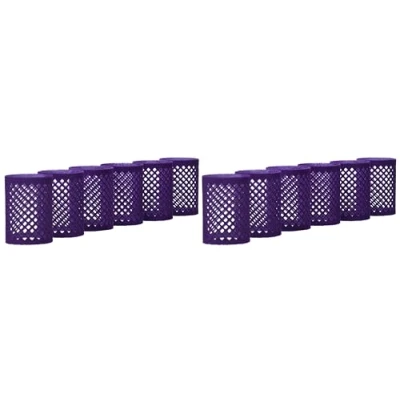 Afbeelding van Efalock Metalen Fluwelen Rollers 65 mm Paars 45