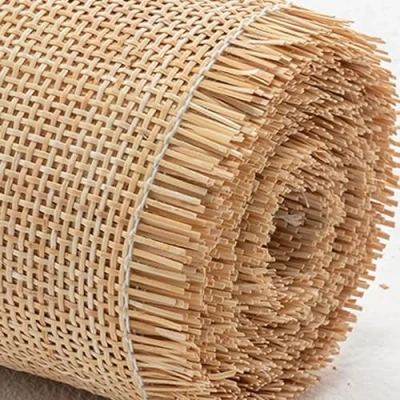 Afbeelding van 35 cm brede rol van natuurlijk rotan voor meubels, open netbanden, rotan, rol, bamboemateriaal, stof stoel, kast, woondecoratie