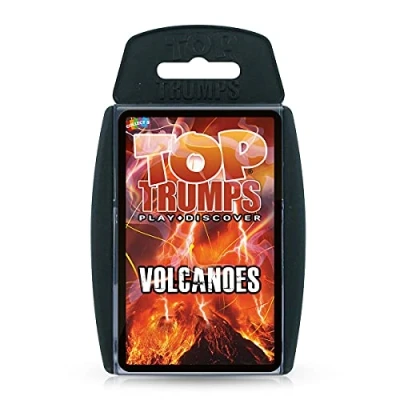 Afbeelding van Top Trumps Classic Volcano kaartspel, leer feiten over Mount St Helen, Etna en Stromboli in dit verpakte educatieve spel, geschenken speelgoed voor jongens meisjes vanaf 6 jaar