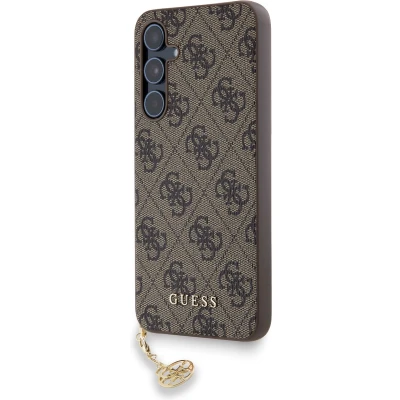 Afbeelding van Guess 4G Charms Back Case Geschikt voor Samsung Galaxy A55 (A556) Bruin