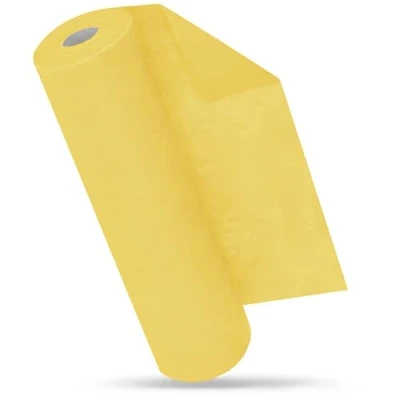 Afbeelding van Tafelloper, tafeldecoratie, geel, 30 cm x 25 m, voor verjaardag en bruiloft