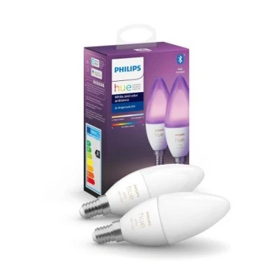 Image de Philips Hue White &amp; Color E14 Lot de 2