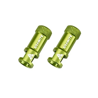 Afbeelding van Granite Juicy Nipple ventieldoppen met ventielkernverwijderingsfunctie, eenvoudig te bedienen fietsbandbeschermkappen (groen)