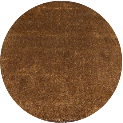 Afbeelding van Veer Carpets Karpet Lago Oker 69 Rond ø160 cm