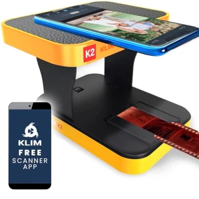 Afbeelding van KLIM K2 Mobile filmscanner 35 mm + positieve en negatieve scanner diascanner fotoscanner essentiële kleurenfilm ontwikkelingsset je service