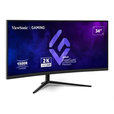 Image de ViewSonic VX3418C 2K Écran LED jeux 34&quot; 3440 x 1440 UWQHD @ 180 Hz VA 250 cd/m² 4000:1 HDR10 1 ms 2xHDMI, 2xDisplayPort haut parleurs