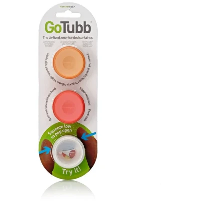 Afbeelding van Human Gear GoTubb 3 Pack Small clear/orange/red