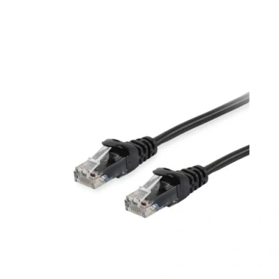 Image de Equip Life Cordon de raccordement RJ 45 (M) pour 5 m UTP CAT 6 moulé bloqué noir