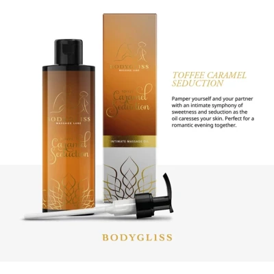 Afbeelding van BodyGliss Massage Olie En Glijmiddel In 1 Toffee Karamel 150 ml