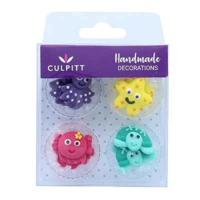 Afbeelding van Culpitt Suikerdecoratie Zeedieren 12st.