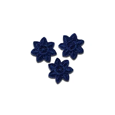 Afbeelding van Mono Quick Patch om op te strijken met 3 blauwe sterren, afmetingen: 1,5 x cm