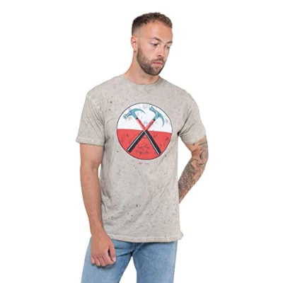 Afbeelding van Pink Floyd The Wall Hammers Heren T shirt 2XL Grijs