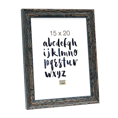 Afbeelding van Deknudt Frames fotolijst S46MF2 zwart verweerde look foto 15x20 cm