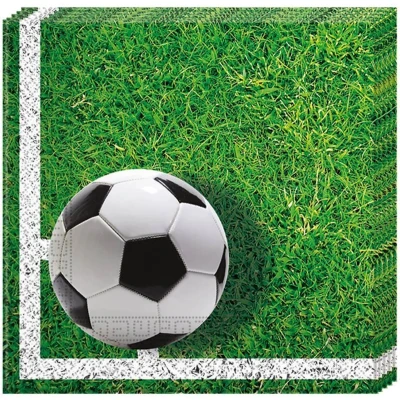 Afbeelding van Voetbal Servetten Party 33x33cm 20 stuks