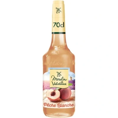 Afbeelding van Moulin de Valdonne siroop, perzik, wit, 700 ml