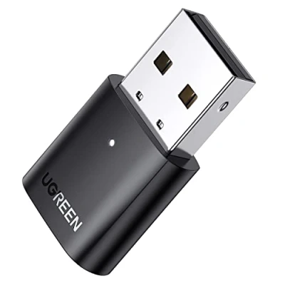 Image de UGREEN Clé Bluetooth 5.0 Adaptateur USB Dongle Supporte PC Windows 11 10 8.1 7 XP Compatible avec Manette PS5 PS4 Pro X Box One S Casque Écouteur Enceinte