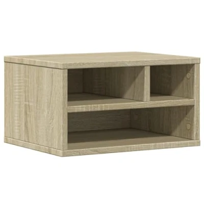 Afbeelding van Printerkastje 40x32x22,5 cm bewerkt hout sonoma eikenkleurig