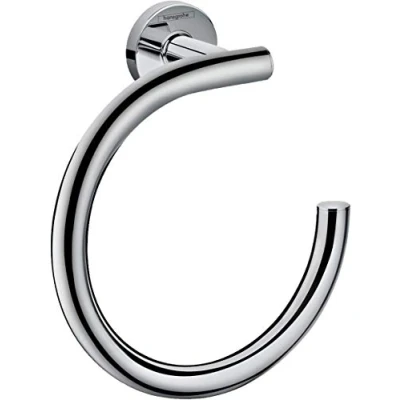 Image de hansgrohe Anneau porte serviettes Logis Universal, murale, accessoires salles de bain, Chromé, 41724000