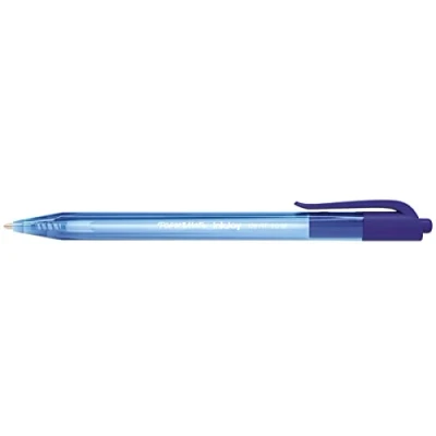 Afbeelding van PAPER MATE 40558 Inkjoy 100 Penna a sfera, punta media, inchiostro ultra morbido, bestand tegen alle krassen, retrattile, 0,5 mm, blauw