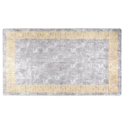 Afbeelding van Vloerkleed wasbaar anti slip 190x300 cm grijs