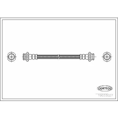 Afbeelding van CORTECO 19033027 Remslang Achteras 216 NISSAN: MICRA 2