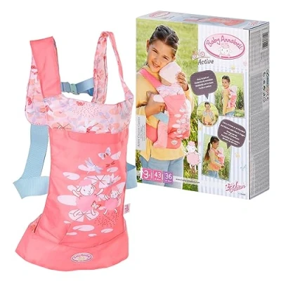 Afbeelding van Baby Annabell Active Cocoon babydrager voor kinderen vanaf 3 jaar Neem haar overal mee met verstelbare bandjes bevordert fantasierijke rollenspellen