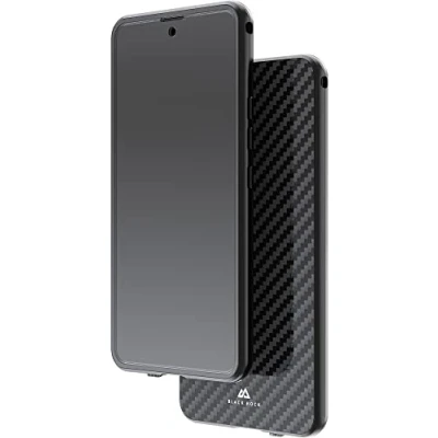 Afbeelding van Black Rock 360 carbon glazen hoesje compatibel met Samsung Galaxy A53 5G Magnetische sluiting Zwart achterkant