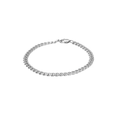 Afbeelding van iXXXi Men Flat Chain Zilverkleurig Heren Armband 20cm