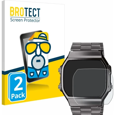 Afbeelding van BROTECT Screenprotector voor Casio A168WEGG 1BEF Folie Beschermfolie matte (2 Stuks)